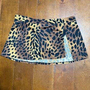 Athena Brown and Black swim skirt. Size 16